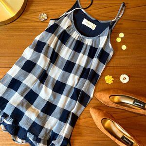 Blue & White Plaid Abercrombie & Fitch Dress - S